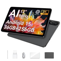 Blackview MEGA 2 Wifi Tablet PC 12'' 2K FHD+ Display Unisoc T615 12GB RAM 256GB ROM 9000mAh Battery 16MP Android 15 Tablets
