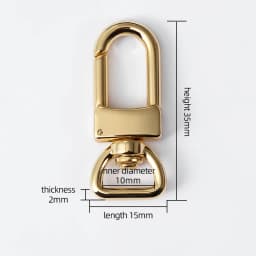 CRAZYSMITH 1PCS D Tail Hook Buckle D Ring Lobster Clasp Metal Roller Pin Buckle DIY Accessories for LV Bag Strap Belt Dog Collar