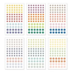 Fromthenon Dot Ledger Stickers Circular Base Label Stickers Versatile Sticker Decorative Beautifying Materials