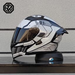 ORZ Motorcycle Helmet High Quality Dual Lens Modular Flipped Helmet Full Face Neutral Motorcycle Travel Helmet Off Road Helmet
