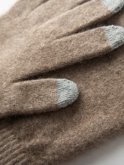Men 100% Cashmere Knitted Gloves Touchscreen Autumn Winter Holiday Gloves Warm Wrist Length Classic Male Mittens