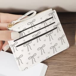 Card clip ultra-thin, lightweight, portable cash, ID card, credit card, coin pocket wallet, fashionable zipper coin wallet, high