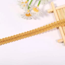 2/4yards 12mm Polyester Lace Trimming Ribbon Centipede Braided Curve Lace Sewing Clothes DIY Craft Wedding Accessories