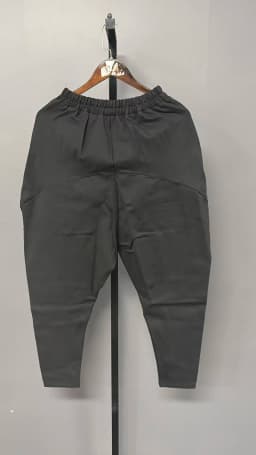 EAM 2026 New Autumn High Elastic Waist Loose Spliced Pleated Harem Pants Women Trousers Fashion Tide All-match JY916