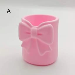 3D Stylish Desk Storage Bucket Multifunctional Makeup Brush Organizer Pen Holder For Eyebrow Brush