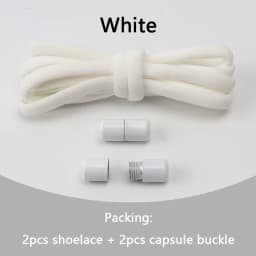 Elastic No Tie Shoelaces Semicircle Shoe Laces For Kids and Adult Sneakers Shoelace Quick Lazy Metal Lock Laces Shoe Strings