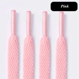1 Pair Shoelaces Flat Unisex AF1 High-top Sneakers Shoe Laces Double-layer Weaving Process Off Black White Shoelace 36 Colors