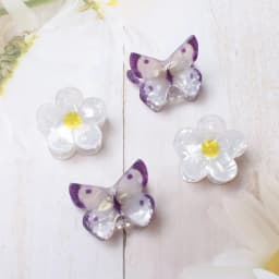 4pack Hair Clip Daisy Small Hair Claw for Women Girls Flower Butterfly Acrylic Fashion Crab for Hair Clamps Hair Accessories
