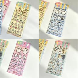 Chiikawa Cartoon Glue, 3D Three-Dimensional Stickers, Cute Hachiware and Usagi Stickers, Cartoon Decorations, DIY Handmade