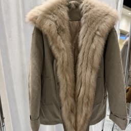 OFTBUY Winter Warm Real Suede Jacket Button Thick Padded Fashion Loose Outerwear Women Luxury Fox Fur Collar Goose Down Parka
