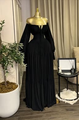 CM.YAYA 2026 Fall Winter Women Long Sleeve Slash Neck Long Maxi Dress Slim Evening Birthday Trendy Sexy Vacation Party Dresses