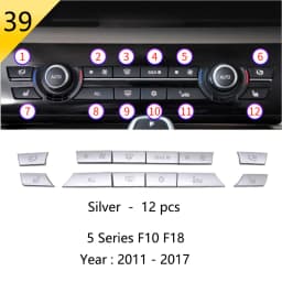 Car Styling Console Multimedia AC CD Panel Decoration Frame Cover Trim Strip Sticker For BMW 5 Series F10 F11 F18 Accessories
