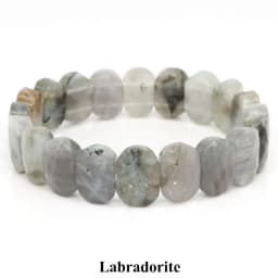 Natural Stone Square Beads Strand Bracelets Amethyst Rose Quartz Healing Crystal Rectangle Bangle Women Gemstone Jewelry Gifts