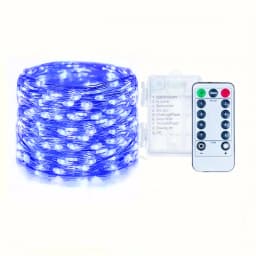 Outdoor Battery Fairy Lights LED Copper Wire String Lights with 8 Modes - IP65 for Garden, Patio, Tree, Yard & Party Decor