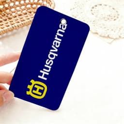 H-Husqvarna Logo Rectangle Keychain Card Holder, Badge Credit Card Holder, Student ID Card Holder, Bus Cards Cover