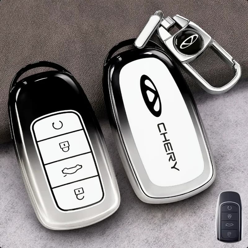 Car Accessories TPU Key Case Holder Cover Chain For Chery Ebro JAECOO Omoda 5 Tiggo 7 8 9 Plus Pro Arrizo 6 8 Interior Key Shell