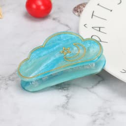 New Ramadan Dreamy Cloud Hair Clip with Cloud Hair Clipper Acrylic Headpiece and Back of Head Hair Clipper