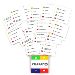 Mini 50 Cards Charades Game Portable Camping and Holiday Games For Adults and Family After Dinner Amusements Board Game