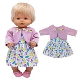 For 40 Cm Nenuco Doll Clothes 17 Inch Baby Doll Flower Shirt Pants Toys Clothing