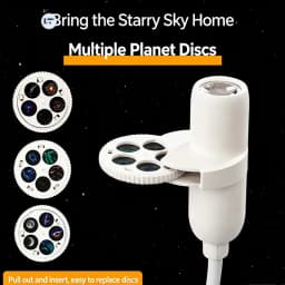 Mini Starry Sky Projector Light 360° Adjustable LED Night Light 15 Patterns for Bedroom Romantic Birthday Party Atmosphere Lamp