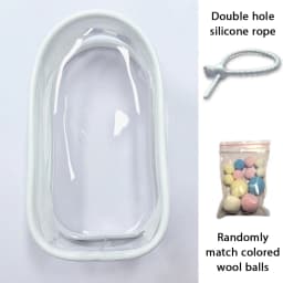 For Mini Labubu Pin For Love V4 Transparent Colorful Protector Case Doll Accessories Plush Doll Display Bag Outdoor Keychain Toy