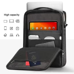 Universal 13.3-15.4 inch Laptop Shoulder Bag Large Capacity Shockproof Tablet Sleeve Portable Handle Carrying Case