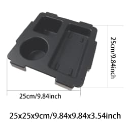 EVA Bag Top Storage Tray Outdoor Camping Cup Organizer Holder Rack Travel Phone Storage Lid Waterproof Beach Soft Cover Divider