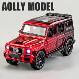 1:24 Benzs G63 AMG SUV Alloy Car Model Sound and Light Pull Back Children's Toy Collectibles Birthday gift