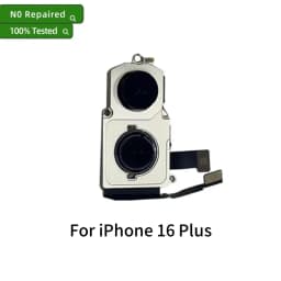 100% Tested Back Rear Camera Module For iPhone 12 13 14 15 16 Pro Max Mini Plus, Main Lens Flex Cable Replacement Repair Part