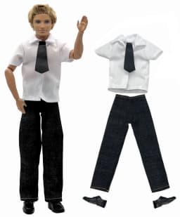 1 Set Ken Cloth Handmade Handsome Doll Accessories Casual Wear Suit for 30cm 12inch Ken Doll Kids GiftA1