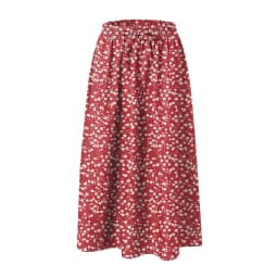 Summer Long Maxi Skirt Women's Elegant Mini Floral Pleated Skirts High Waist A Line Below Knee Casual Skirts With Pockets
