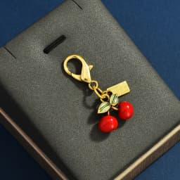Bag Pendant Exquisite Cherry Butterfly Keychain Car Keychain Creative Fashion Women's Backpack Decoration Accessories Gifts
