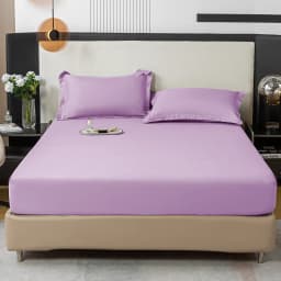 Black Fitted Sheet Home Bed Linen 90x200 Bed Cover with Elastic Band Tampa De Colchão Double Bedsheet (Pillowcase Need Order)