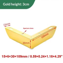 【Xia2】4Pcs L Shaped Anti Slip Replacement Feet 2 In 1 Metal Furniture Legs For Sofa Cabinet Coffee Table TV Stand Bed Cupboard