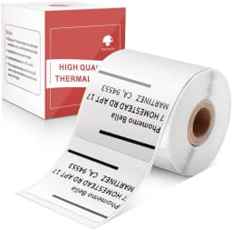 Phomemo Multi-Purpose Square Self-Adhesive Label for Phomemo M110/M200 Label Printer Width 20-50mm Labels/Roll