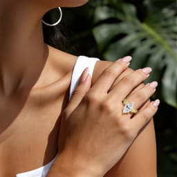 Real 14K Gold Filled Moissanite Wedding Ring 3CT Marquise Cut GRA Diamond Nature-Inspired Au585 Engagement Ring for Women