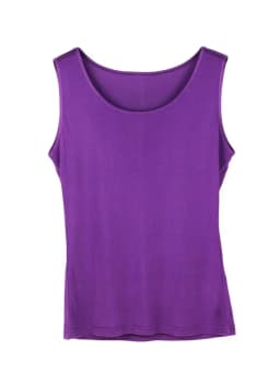 SuyaDream Women Tanks Knitted Real Silk Solid Vest O Neck Sleeveless Basic T Shirt 2025 Spring Summer Tops