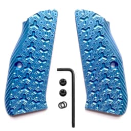 1pair CZ75 Grips Aluminium Alloy Grips for CZ 75 Full Size, SP-01 Series, Shadow 2, 75B BD, Gun Grips with Screws