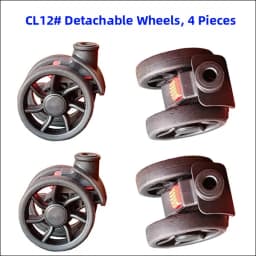 Universal Wheel Luggage Tool Box Wheel Bag Accessories Travel Suitcase Foot Wheel Luggage Carryon Spinner Wheel Removal