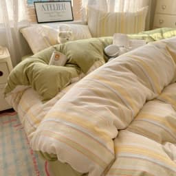 100% Cotton Yarn-dyed Duvet Cover Set or Single Quilt Covers Skin-friendly Breathable Blanket Cover Soft Plaid Comforter Cover