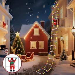 1/3M Santa Claus Climbing Ladder String Lights USB 8 Modes LED Lamp Christmas Decoration for Garden Cristmas Tree New Year Gift