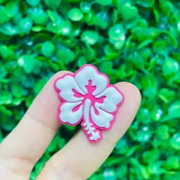 1-23Pcs Parrot Aloha Hawaii Summer Vibes DIY Kids Shoes Button Charms Hula Flowers PVC Buckle Clog Decorations