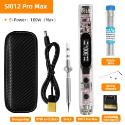 SEQURE SI012 Pro Max English-Russian Bilingual Professional Soldering Iron Pen Set with LED Light for T12|TS|SI Tip