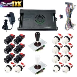 9800 in 1 Pandora Saga DX 2 Plus Arcade Box DIY Kit 8 Way Joystick American Style Push Button Game Console Cabinet Bartop