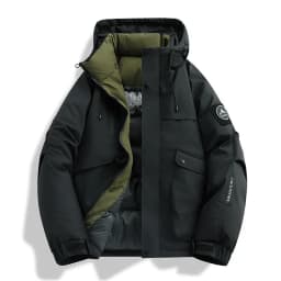 Winter Parkas Men's New Graphene Self Heating Down Cotton Jacket Autumn Men's Mountaineering Jacket Outdoors Waterproof Coat