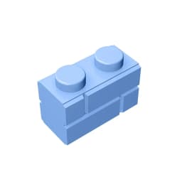 Gobricks GDS-631 Profile brick 1x2 single gro. compatible with lego 98283 children's DIY Educational Building Blocks Technical