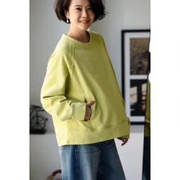 R67261 Korean Style Versatile Outer-Stitched Round Neck Raglan Sleeve Slimming Pure Cotton Pullover Sweatshirt for Women 25 Spring