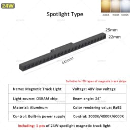QIUBOSS Modern Magnetic Track Lights Embedded LED Spotlight Downlight Living Room Without Main Light Lighting Grille Lamp Series