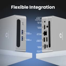 Mini PC 6C/12T Genmachine AMD Ryzen 4800U 5300U 5600H 5600U 45W TDP 4K@60Hz WiFi6, Ultra-Slim Diy Gaming Computer