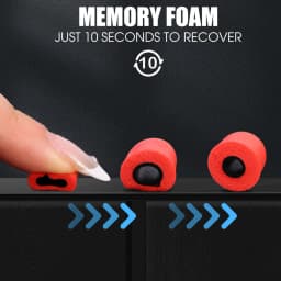 1/3/6Pairs Replacement Soft Memory Foam Earbuds Tip Noise Isolating Ear Pads Foam Eartips for 4.5mm Nozzle in-Ear Earphones